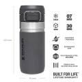 Sticla Apa Stanley The Quick Flip Water Bottle Charcoal 0.47L  Sticla Apa Stanley The Quick Flip Water Bottle Charcoal 0.47L