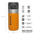 Sticla Apa Stanley The Quick Flip Water Bottle Saffron 0.47L  Sticla Apa Stanley The Quick Flip Water Bottle Saffron 0.47L