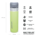 Sticla Termos Stanley, The Quick Flip Water Bottle, Citron, 0.7L Sticla Termos Stanley, The Quick Flip Water Bottle, Citron, 0.7L