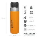 Sticla Termos Stanley, The Quick Flip Water Bottle, Saffron, 1.06L
