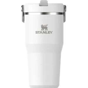 Termos Stanley The Ice Flow Flip Straw Tumbler 2.0 Termokop, Alb, 0.6l