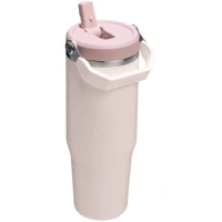 Termos STANLEY The Ice Flow Flip Straw Tumbler 2.0 Termokop, Rose Quartz, 0.89L