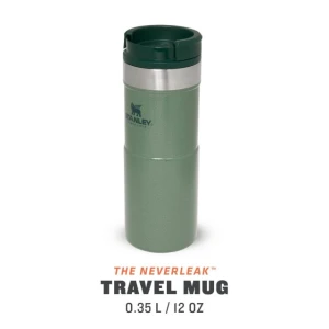 Termos Stanley The Neverleak Travel Mug Hammertone Green 0.35l
