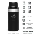 Termos STANLEY The Trigger Action Travel Mug Matte Black Pebble 0.25L Termos STANLEY The Trigger Action Travel Mug Matte Black Pebble 0.25L