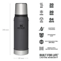 Termos Standley, The Legendary Classic Thermo Bottle, Charcoal, 0.75L Termos Standley, The Legendary Classic Thermo Bottle, Charcoal, 0.75L