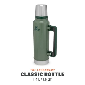 Termos Stanley The Legendary Classic Bottle Large Hammertone Green 1.4l
