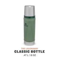 Termos, Stanley, The, Legendary, Classic, Bottle, XSmall, Hammertone, Green, 0.47L, , 10-01228-072, Recipiente Bauturi, Recipiente Bauturi Stanley, Recipiente Stanley, Bauturi Stanley, Stanley