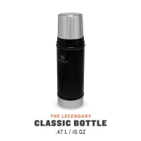 Termos, Stanley, The, Legendary, Classic, Bottle, XSmall, Matte, Black, Pebble, 0.47L, , 10-01228-073, Recipiente Bauturi, Recipiente Bauturi Stanley, Recipiente Stanley, Bauturi Stanley, Stanley