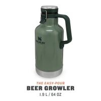 Termos Stanley pentru bere The Easy-Pour Growler Hammertone Green 1.9L 