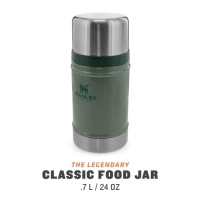 Termos pentru mancare Stanley The Legendary Classic Food Jar Hammertone Green 0.7L 