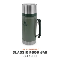 Termos Pentru Mancare Stanley The Legendary Classic Food Jar Hammertone Green 0.94l 