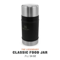 Termos pentru mancare Stanley The Legendary Classic Food Jar Matte Black Pebble 0.7L 