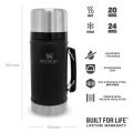 Termos pentru mancare Stanley The Legendary Classic Food Jar Matte Black Pebble 0.94L  Termos pentru mancare Stanley The Legendary Classic Food Jar Matte Black Pebble 0.94L