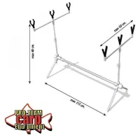 Rod Pod Lineaeffe Crap Aluminiu 3 posturi A6 115CM