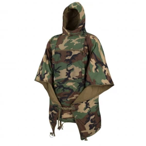 Patura Multifunctionala Helikon Tex Swagman Roll Poncho Woodland Us, 145x200cm