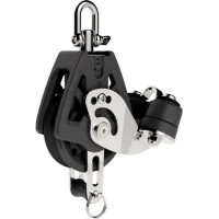 Scripete Simplu Lewmar Synchro 50, Cu Ochet Inferior Si Clema, 50mm