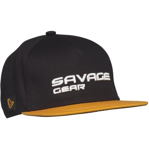 Sapca Savage Gear Flat Peak 3d Logo One Size Black Ink