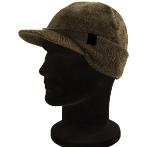 Sapca Black Peaked Beanie Fox Khaki