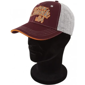 Sapca Fox Chunk Baseball Burgundy And Orange