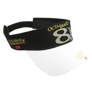 Sapca Mikado Octa Braid Visor Cap, Black White