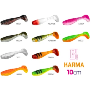 Shad Delphin Karma Uvs Soft, Mix Culori, 10cm, 5buc/pac