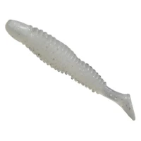 Shad Reins Bubbling Shad, Clear Pearl Silver, 7.6cm, 8buc/plic  Shad Reins Bubbling Shad, Clear Pearl Silver, 7.6cm, 8buc/plic