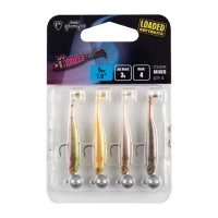 Fox Rage Micro Tiddler Fast Mixed UV Colour Pack LOADED 5cm 4buc