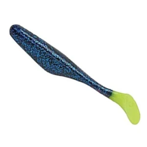 Shad Bass Assassin Turbo Shad Electric Blue Lime Tail 10cm 10buc/plic