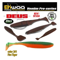 SHAD Biwaa DEUS 13cm 201 Fire Tiger 5buc/plic SHAD Biwaa DEUS 13cm 201 Fire Tiger 5buc/plic