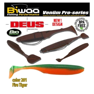 Shad Biwaa Deus 15cm 201 Fire Tiger 4buc/plic