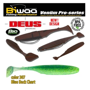 Shad Biwaa Deus  15cm 307 Blue Back Chart 4buc/plic