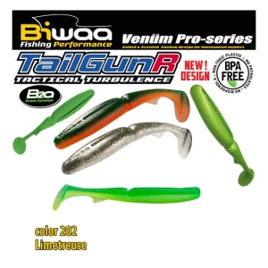 Shad Biwaa Shad Tailgunr Swimbait 5.5 14cm 202 Limetreuse 4buc/plic.