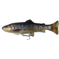 Shad Savage 4d Line Thru Pulsetail Trout 16cm/51g Brown Trout