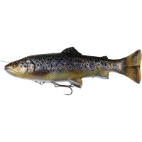 SHAD SAVAGE 4D LINE THRU PULSETAIL TROUT 16CM/51G BROWN TROUT SHAD SAVAGE 4D LINE THRU PULSETAIL TROUT 16CM/51G BROWN TROUT