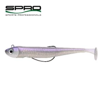 SHAD SPRO GUTSBAIT UV 110 MM PLUS OFFSET 3/0 14 GR OPAL AND PEARL