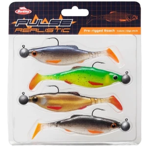 Set Berkley Pulse Realistic Roach Prerigged, 11cm, 4buc/plic Set Berkley Pulse Realistic Roach Prerigged, 11cm, 4buc/plic