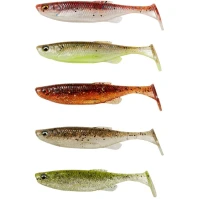 Set Shad SAVAGE GEAR Fat Minnow T-Tail, Clearwater Mix, 9cm, 7g, 5buc/pac