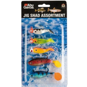 Set Shad-uri ABU GARCIA Jig Shad Assortment, 5buc/pac