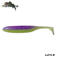 Shad 4Predators Finesse Impact Purple - Yellow 10cm L018 5buc/plic