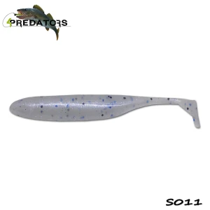 Shad 4predators Finesse Impact Silver 10cm S011 5buc/plic