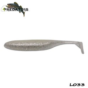 Shad 4predators Finesse Impact Silver White 10cm L033 5buc/plic