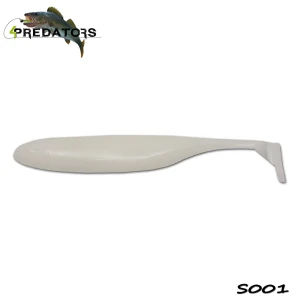 Shad 4predators Finesse Impact White 10cm S001 5buc/plic