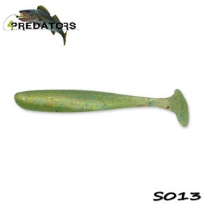 Shad 4predators Slim Shad Olive Flash 9cm S013 5buc/plic