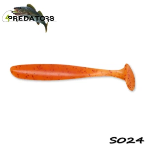 Shad 4predators Slim Shad Orange Red 9cm S024 5buc/plic