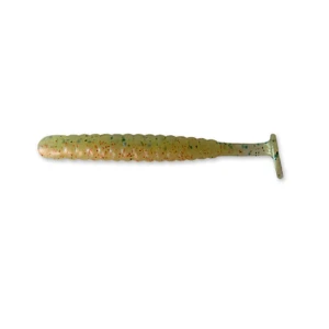 Shad 4predators Worm Shad Floating 8 Cm L020 Culoare Ultra Green - Orange Gold 7 Buc/plic