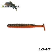 Shad 4Predators Worm Shad Laminat 8cm culoare L047 Baby Bass Orange 6buc/plic