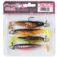 Shad BERKLEY Sick Swimmer, Culori Asortate, 9cm, 4buc/Blister