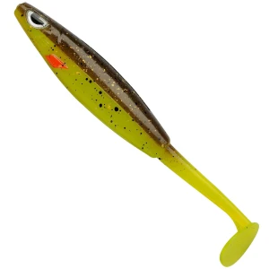 Shad BERKLEY Sick Vibe, Brown Chartreuse, 9cm, 60buc/pac Shad BERKLEY Sick Vibe, Brown Chartreuse, 9cm, 60buc/pac