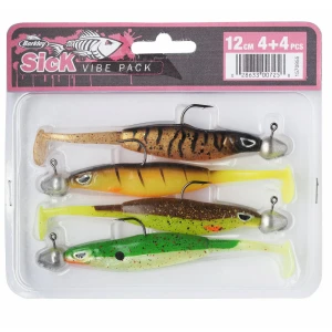 Shad BERKLEY Soft Bait Sick Vibe, Culori Asortate, 12cm, 4buc/Blister Shad BERKLEY Soft Bait Sick Vibe, Culori Asortate, 12cm, 4buc/Blister