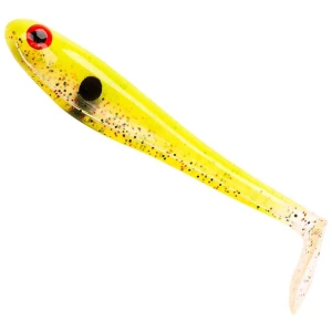 Shad Berkley Powerbait Hollow Belly, Speckled Lime, 10cm, 4buc/plic